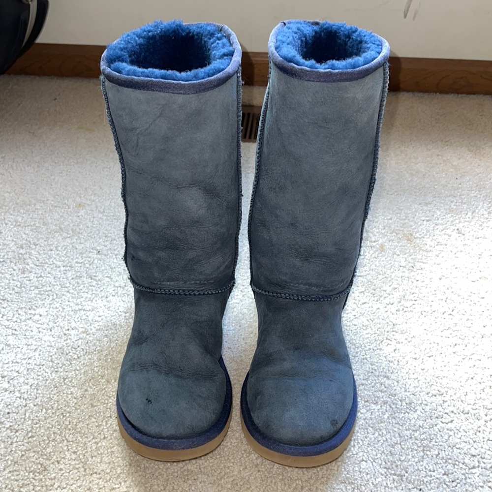 Navy blue Tall UGG boots